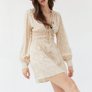 UO Asher Button-Front Dress Sz S